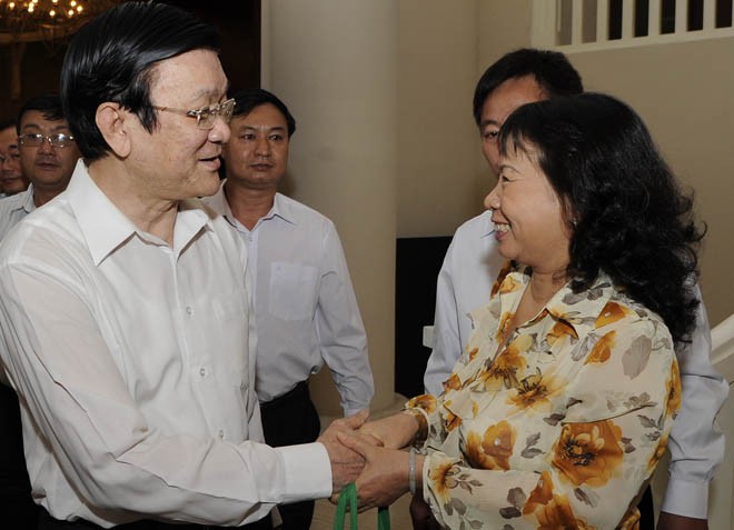 Le président Truong Tan Sang a rencontré l’électorat de Ho Chi Minh ville - ảnh 1